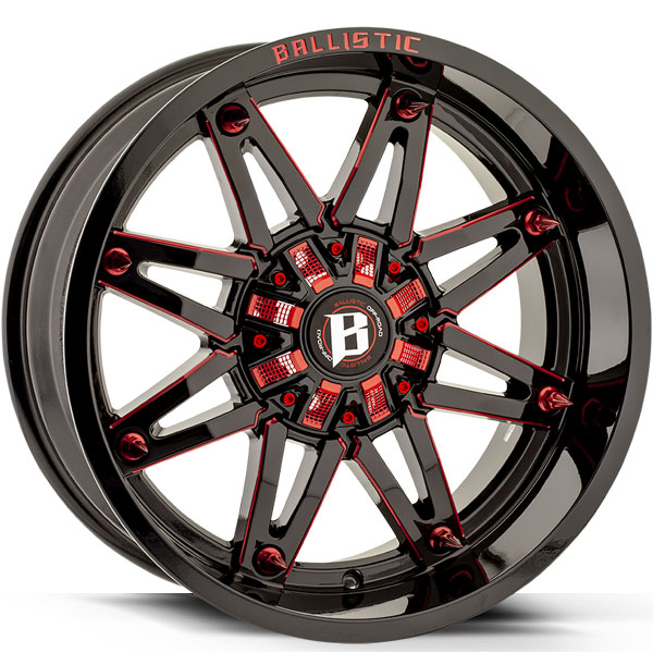 Ballistic 963 Gladiator Gloss Black with Milled Spokes