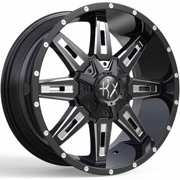 KX Offroad KX06 Gloss Black with Milled Spokes