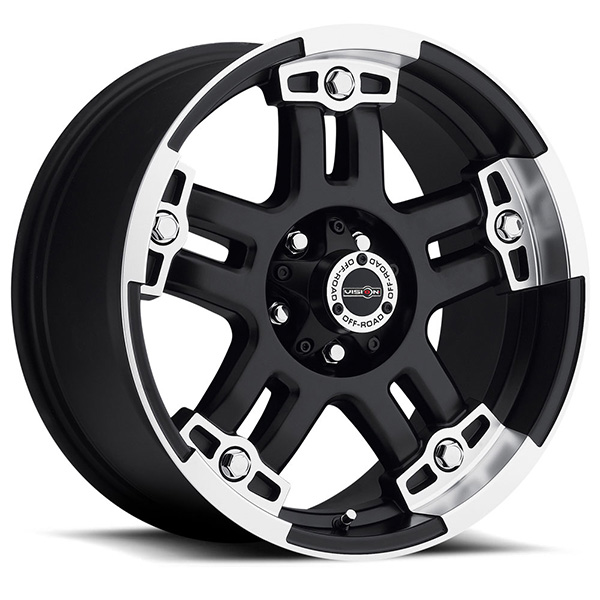 Vision Off-Road 394 Warlord Matte Black with Machined