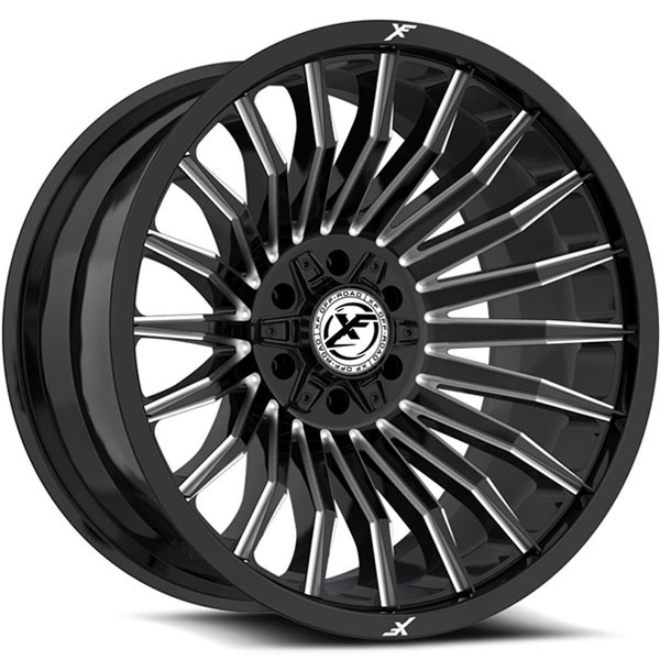 XF Off-Road XF-231 Gloss Black with Milled Spokes