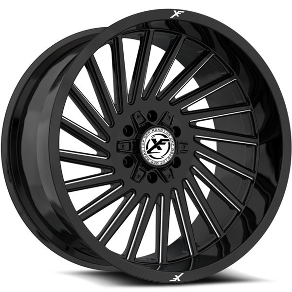 XF Off-Road XF-239 Gloss Black with Milled Spokes