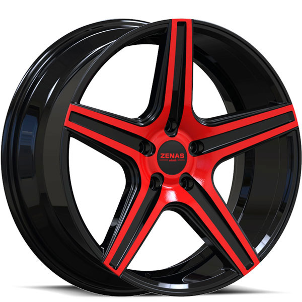 Zenas ZW06 Gloss Black with Red Face